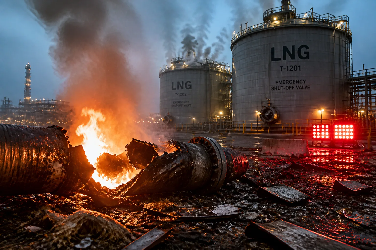 Explosion at Qatars Ras Laffan LNG Facility Leaves 54 Injured, 18 Missing