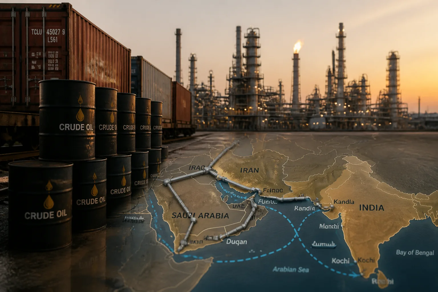 Indias State Refiners Shift Away from Middle-East Crude After Iran War Shock